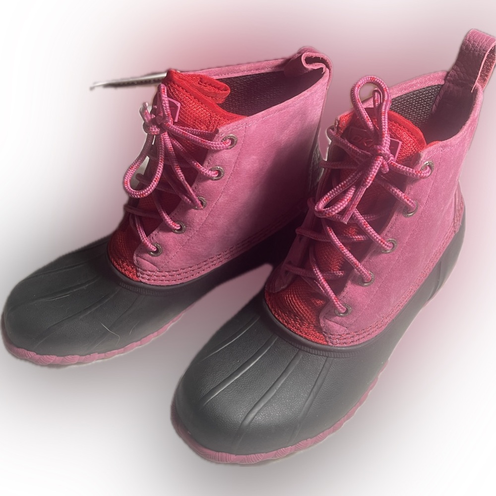 CLEARANCE - ANY 2 PAIRS OF SHOES $35 New DKNY Pink Winter Boots. Mostly Leather.
